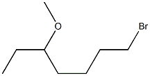 1-BROMO-5-METHOXYHEPTANE Struktur