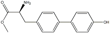 METHYL (2S)-2-AMINO-3-[4-(4-HYDROXYPHENYL)PHENYL]PROPANOATE Struktur