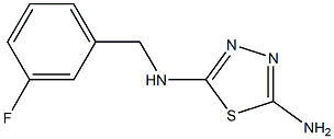 N-(3-FLUOROBENZYL)-1,3,4-THIADIAZOLE-2,5-DIAMINE Struktur