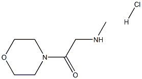 2-METHYLAMINO-1-MORPHOLIN-4-YL-ETHANONE HCL Struktur