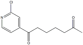 1-(2-CHLORO-4-PYRIDYL)-1,6-HEPTANEDIONE Struktur