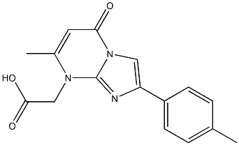 (7-METHYL-5-OXO-2-P-TOLYL-5H-IMIDAZO[1,2-A]PYRIMIDIN-8-YL)-ACETIC ACID Struktur