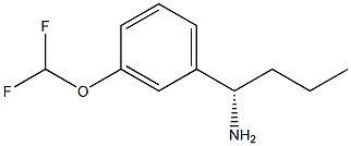 (1S)-1-[3-(DIFLUOROMETHOXY)PHENYL]BUTYLAMINE Struktur