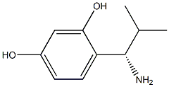 4-((1S)-1-AMINO-2-METHYLPROPYL)BENZENE-1,3-DIOL Struktur