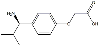 2-[4-((1R)-1-AMINO-2-METHYLPROPYL)PHENOXY]ACETIC ACID Struktur