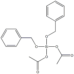 DIBENZYLOXYDIACETOXYSILANE Struktur