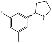 (2S)-2-(3,5-DIFLUOROPHENYL)PYRROLIDINE Struktur