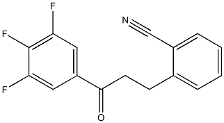 3-(2-CYANOPHENYL)-3',4',5'-TRIFLUOROPROPIOPHENONE Struktur