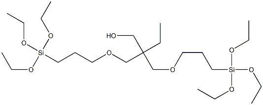 2,2-BIS(3-TRIETHOXYSILYLPROPOXYMETHYL)BUTANOL Struktur