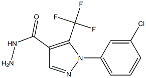 1-(3-CHLOROPHENYL)-5-(TRIFLUOROMETHYL)-1H-PYRAZOLE-4-CARBOHYDRAZIDE Struktur