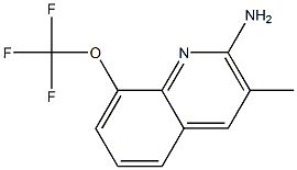 2-AMINO-3-METHYL-8-TRIFLUOROMETHOXYQUINOLINE Struktur