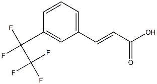 3-(E)-(PENTAFLUOROETHYL)CINNAMIC ACID Struktur