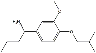 (1S)-1-[3-METHOXY-4-(2-METHYLPROPOXY)PHENYL]BUTYLAMINE Struktur