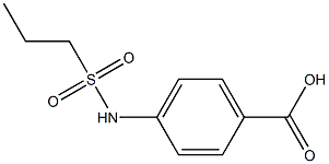 4-[(PROPYLSULFONYL)AMINO]BENZOIC ACID Struktur