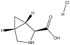 (1S,2S,5R)-3-AZABICYCLO[3.1.0]HEXANE-2-CARBOXYLIC ACID HYDROCHLORIDE Struktur