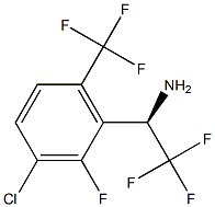 (1R)-1-[3-CHLORO-2-FLUORO-6-(TRIFLUOROMETHYL)PHENYL]-2,2,2-TRIFLUOROETHYLAMINE Struktur