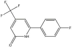 4-(TRIFLUOROMETHYL)-6-(4-FLUOROPHENYL)PYRIDIN-2(1H)-ONE Struktur