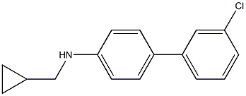 (1R)[4-(3-CHLOROPHENYL)PHENYL]CYCLOPROPYLMETHYLAMINE Struktur