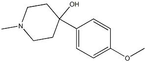 4-HYDROXY-4-(4-METHOXYPHENYL)-1-METHYLPIPERIDINE Struktur