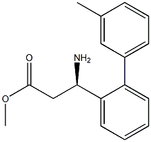 METHYL (3R)-3-AMINO-3-[2-(3-METHYLPHENYL)PHENYL]PROPANOATE Struktur