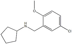 N-(5-CHLORO-2-METHOXYBENZYL)-N-CYCLOPENTYLAMINE Struktur