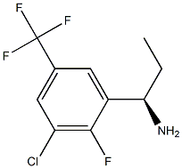 (1R)-1-[3-CHLORO-2-FLUORO-5-(TRIFLUOROMETHYL)PHENYL]PROPYLAMINE Struktur