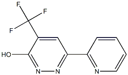 3-HYDROXY-6-(2-PYRIDINYL)-4-(TRIFLUOROMETHYL)PYRIDAZINE Struktur