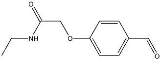 N-ETHYL-2-(4-FORMYLPHENOXY)ACETAMIDE Struktur