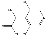 AMINO-(3,5-DICHLORO-PYRIDIN-4-YL)-ACETIC ACID Struktur