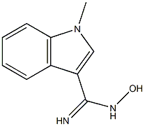 N-HYDROXY-1-METHYLINDOLE-3-CARBOXAMIDINE Struktur