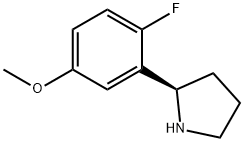 2-((2R)PYRROLIDIN-2-YL)-1-FLUORO-4-METHOXYBENZENE Struktur