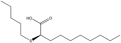 (R)-2-PENTYLSULFANYL-DECANOIC ACID Struktur