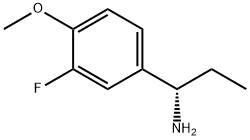 (1S)-1-(3-FLUORO-4-METHOXYPHENYL)PROPYLAMINE Struktur