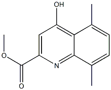 METHYL 4-HYDROXY-5,8-DIMETHYLQUINOLINE-2-CARBOXYLATE Struktur