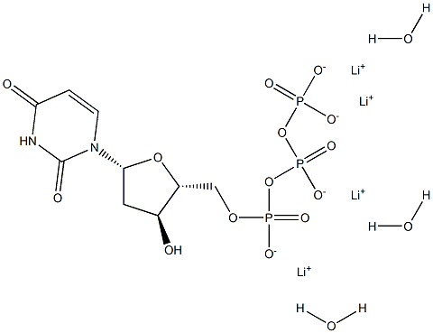 2'-DEOXYURIDINE 5'-TRIPHOSPHORIC ACID TETRALITHIUM SALT TRIHYDRATE Struktur