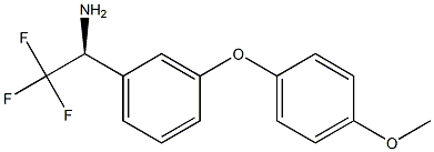 (1S)-2,2,2-TRIFLUORO-1-[3-(4-METHOXYPHENOXY)PHENYL]ETHYLAMINE Struktur