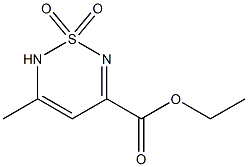 ETHYL 5-METHYL-1,1-DIOXO-1,6-DIHYDRO-1LAMBDA6-1,2,6-THIADIAZINE-3-CARBOXYLATE Struktur