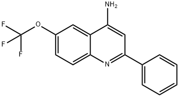 4-AMINO-2-PHENYL-6-TRIFLUOROMETHOXYQUINOLINE Struktur