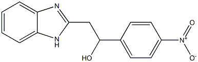 2-(1H-BENZIMIDAZOL-2-YL)-1-(4-NITROPHENYL)ETHANOL Struktur