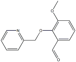 3-METHOXY-2-(PYRIDIN-2-YLMETHOXY)BENZALDEHYDE Struktur