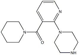 (2-PIPERAZIN-1-YL-PYRIDIN-3-YL)-PIPERIDIN-1-YL-METHANONE Struktur