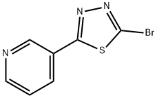 3-(5-BROMO-1,3,4-THIADIAZOL-2-YL)PYRIDINE Struktur