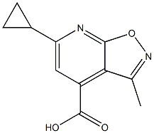 6-CYCLOPROPYL-3-METHYLISOXAZOLO[5,4-B]PYRIDINE-4-CARBOXYLIC ACID Struktur