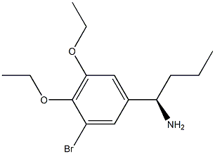 (1R)-1-(3-BROMO-4,5-DIETHOXYPHENYL)BUTYLAMINE Struktur