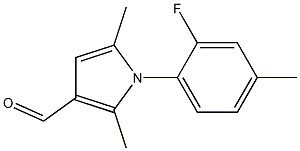 1-(2-FLUORO-4-METHYLPHENYL)-2,5-DIMETHYL-1H-PYRROLE-3-CARBALDEHYDE Struktur