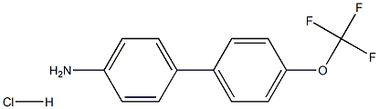 4'-TRIFLUOROMETHOXY-BIPHENYL-4-YLAMINE HYDROCHLORIDE Struktur