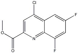 METHYL 4-CHLORO-6,8-DIFLUOROQUINOLINE-2-CARBOXYLATE Struktur