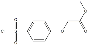 METHYL 4-CHLOROSULFONYLPHENOXYACETATE Struktur