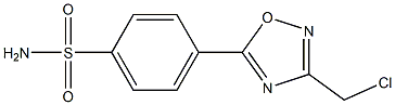 4-[3-(CHLOROMETHYL)-1,2,4-OXADIAZOL-5-YL]BENZENESULFONAMIDE Struktur