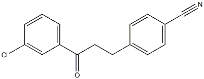 3'-CHLORO-3-(4-CYANOPHENYL)PROPIOPHENONE Struktur